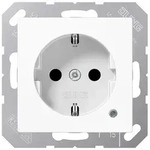 Jung SPA1520NXKOWW Schutzkontakt-Steckdose, ohne Krallen, mit Funktionsanzeige,