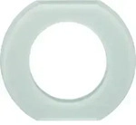 Hager WTD7172GWG Glas-Mittelrahmen 1-fach, Serie Glas, polarwei&szlig; gl&auml;nzend