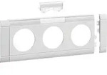 Hager Tehalit GB080319016 Blende 3-fach Steckdose zu Oberteil 80mm beschriftbar