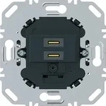 Berker 270415 USB-Ladesteckdose, C-C, 20 W, eckig, Unterputz, anthrazit matt