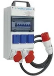 Walther Electric 6983039 Tragbare Kunststoff-Steckdosenkombination In:, 32A mit einem