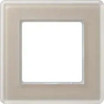 Jung AV581GLMCH Glasrahmen 1-fach, senkrechte und waagerechte Montage, Glas, A...