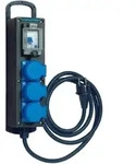 Walther Electric 6400004A Tragbare Vollgummi-Steckdosenleiste In:16A mit einem...