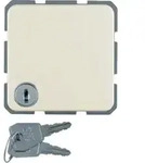 Hager WWS1115WP Schutzkontaktsteckdose mit Klappdeckel und Schloss, WG UP IP44,...