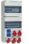 Walther Electric 6893401 Kunststoff-Steckdosenkombination In:, 63A mit einem RCD