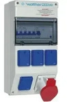 Walther Electric 6981107 Kunststoff-Steckdosenkombination In:, 40A mit einem RCD