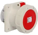 Walther Electric 469 Wasserdichte Anbaudose gerade, 63A, 5P, 6h mit Flansch...