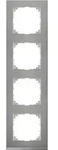 Merten MEG4040-3646 Rahmen 4-fach, M-Pure Decor, Edelstahl/aluminium