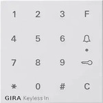 Gira 851327 Aufsatz Codetastatur, System 55, reinwei&szlig; matt