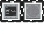 Hager WAN6110WM Radio Touch Unterputz DAB+, Bluetooth mit Lautsprecher, A.x/C.x,