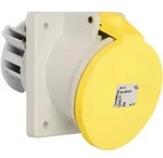 Walther Electric 560404 Anbaudose schr&auml;g, 63A, 4P, 4h mit Flansch 107x100mm