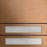 Gira 5532921 Ruftastenmodul 2-fach, System 106, Bronze