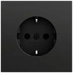 Gira 418074 Schutzkontakt-Steckdose Schraubklemmen, System 70, schwarz matt