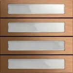 Gira 5534921 Ruftastenmodul 4-fach, System 106, Bronze