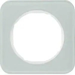 Berker 10112109 Rahmen 1-fach, R.1, Glas polarwei&szlig;