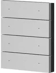 Theben 9080071 4-fach Wippe Alu geb&uuml;rstet f&uuml;r iONprime PB KNX