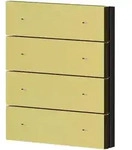 Theben 9080072 4-fach Wippe Metall Messing geb&uuml;rstet f&uuml;r iONprime PB KNX
