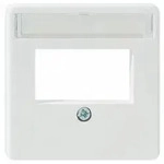 Rutenbeck 13910053 Zentralst&uuml;ck f&uuml;r 2 modulare Steck&ouml;ffnungen RJ45, mit