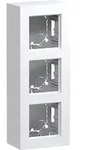 Hager WAD8310WM Geh&auml;use 3-fach, hohe Ausf&uuml;hrung, Aufputz, A.8, lichtwei&szlig; matt