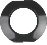 Hager WTD3372BG Mittelrahmen 1-fach, Serie 1930, schwarz gl&auml;nzend