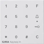 Gira 851303 Aufsatz Codetastatur, System 55, reinwei&szlig; gl&auml;nzend