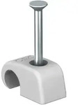 OBO Bettermann 2025/25 Nagelschelle, 4&ndash;7 mm, Nagel 25 mm, grau, 100 St.