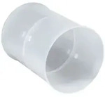 Fr&auml;nkische Rohrwerke 19250063 Kabuflex-Muffe 63mm, transparent