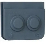 Kopp 321628004 Blue Elec. Kabeleinf&uuml;hrung 2-fach