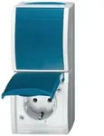 Busch-Jaeger 2601/6/20EW-53 Kombination Steckdose / Schalter, Aufputz IP44