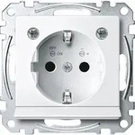 Merten MEG2304-0319 Schutzkontakt-Steckdose mit Lichtauslass, LED-Beleuchtungs-Modul,
