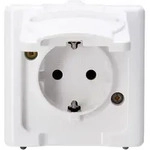 Kopp 103302007 Blue Elec. Schutzkontakt-Steckdose mit Deckel Aufputz IP44