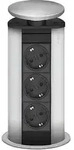 159310000100 EVOline Port mit 3 Steckdosen, silber