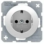 Berker 47432089 Schutzkontakt-Steckdose, R.1/R.3, polarwei&szlig; gl&auml;nzend