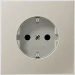 Jung ES1520KI Schutzkontakt-Steckdose, 16 A 250 V ~, SAFETY+, Serie LS, Edelstahl