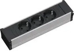Bachmann 333.1007 CONI Steckdoseneinheit ALU 3 Schutzkontaktsteckdosen (erh&ouml;hter