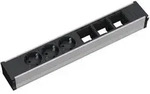 Bachmann 912.006 CONI Steckdoseneinheit ALU, 6-fach / ca.356mm, 3
