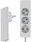 EVOline&reg; 151000156300 3-fach Steckdosenleiste mit superflachem Plug 1,5 m