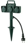Bachmann 394.175 Gartensteckdose 3-fach IP44