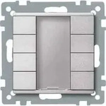 Merten 627860 Taster 4-fach plus, System M, aluminium