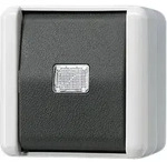 Jung 831W Taster, 1-polig Schlie&szlig;er, 10 A 250 V ~, IP 44, WG 800