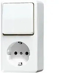 Jung 676AWW Schutzkontakt-Steckdose 16 A 250 V ~ mit Schalter Universal Aus-Wechsel