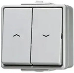 Jung 639VW Jalousietaster, 1-polig (1 Antrieb), IP 44, WG 600