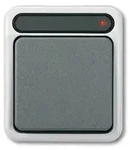 Merten MEG3154-8029 Taster mit separatem Meldekontakt, Schlie&szlig;er 1-polig, AQUASTAR,