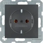 Berker 47431606 Schutzkontakt-Steckdose, S.1/B.3/B.7, anthrazit matt