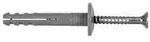 Fischer N 6 x 40/7 P GP Nageld&uuml;bel mit Rand und Nagelschraube, 100 St.