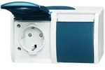 Busch-Jaeger 20/2 EBW-53 Schutzkontakt-Steckdose Safety+, 2-fach, waagerecht, mit