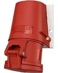 Mennekes 32 CEE Wandsteckdose mit TwinCONTACT 32A, 5p, 6h, 400V, IP44
