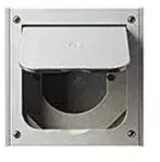 Gira 011800 Fu&szlig;bodenleergeh&auml;use mit Klappdeckel