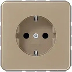 Jung CD1520GB Schutzkontakt-Steckdose, 16 A 250 V ~, Aluminium eloxiert, Serie CD,