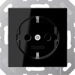 Jung A1520SW Schutzkontakt-Steckdose, 16 A 250 V ~, Duroplast, Serie A, schwarz